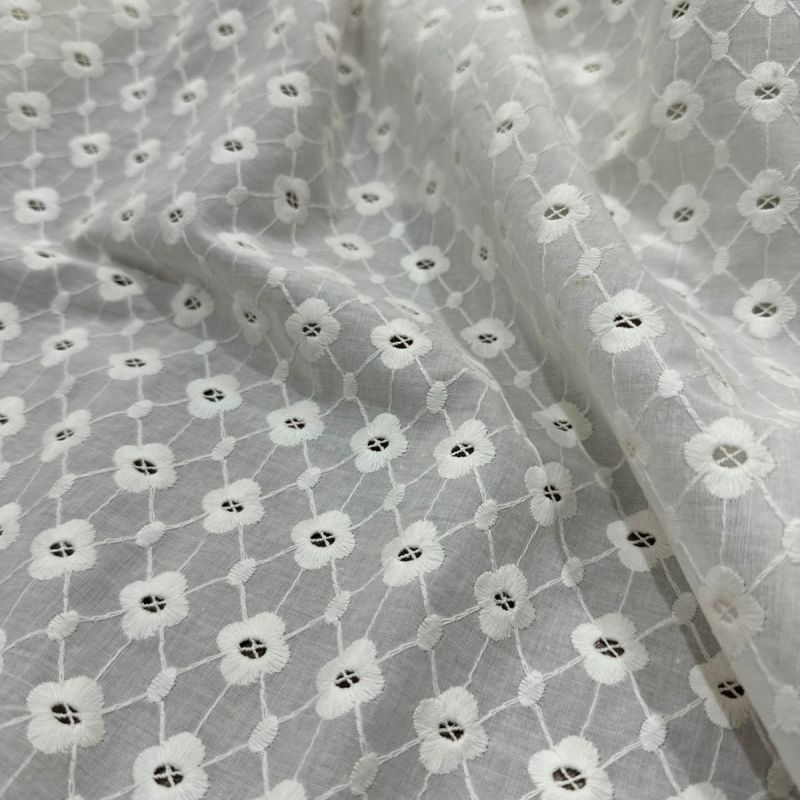 Tecido Lese De Algodão Renova Off White Ii • Conexão Tecidos