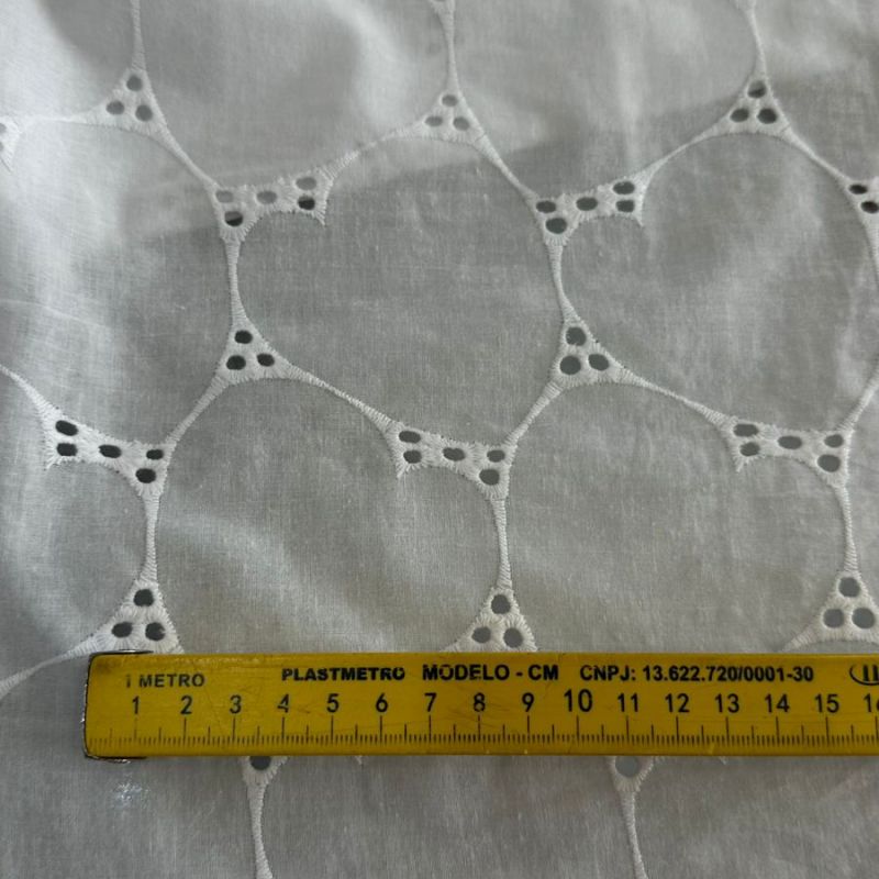 LESE DE ALGODÃO BRANCA CORAÇÕES