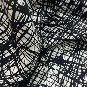 TECIDO VISCOSE ACETINADA ESTAMPA ABSTRATA • Conexão Tecidos