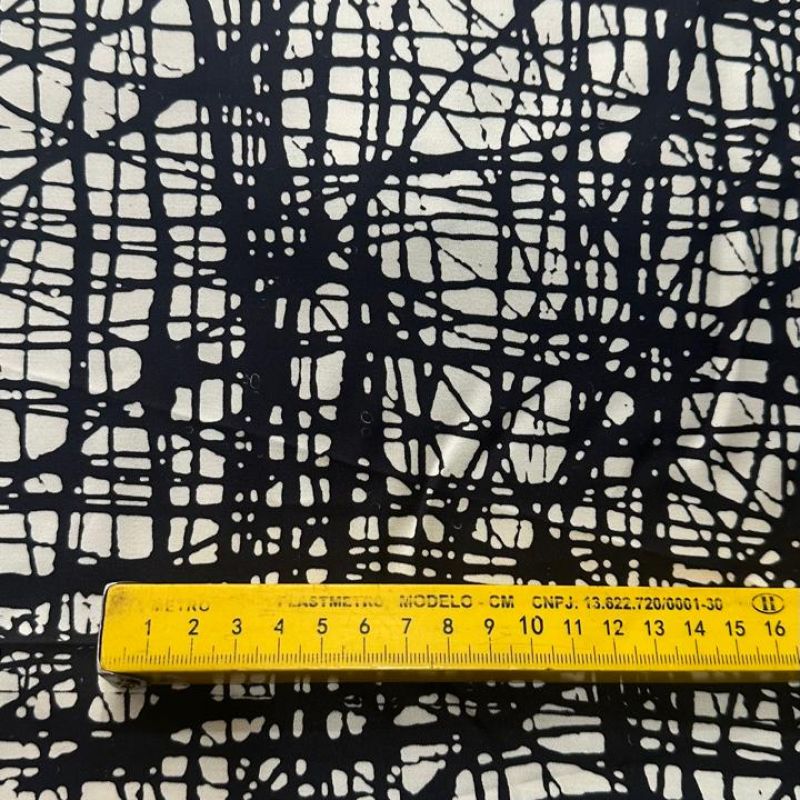 TECIDO VISCOSE ACETINADA ESTAMPA ABSTRATA • Conexão Tecidos