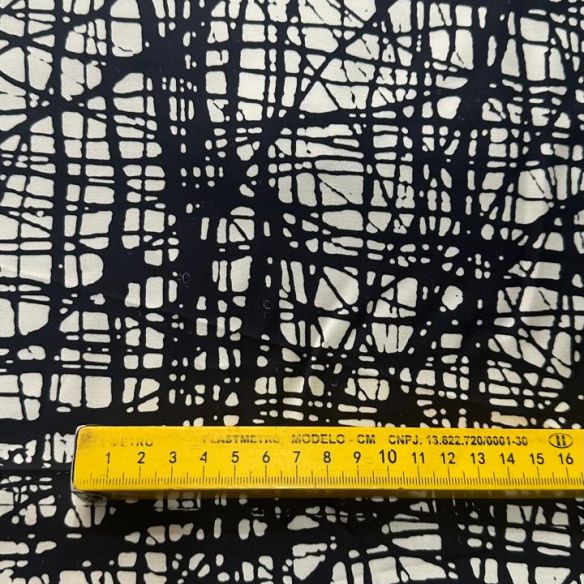 TECIDO VISCOSE ACETINADA ESTAMPA ABSTRATA • Conexão Tecidos