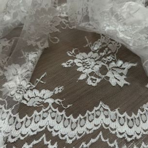 Tecido Renda Chantilly Off White II • Conexão Tecidos 2