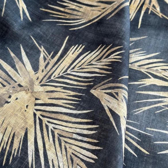 TECIDO CAMBRAIA DE  LINHO MISTO FOLHAGEM