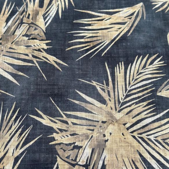 TECIDO CAMBRAIA DE  LINHO MISTO FOLHAGEM