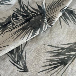 TECIDO CAMBRAIA DE  LINHO MISTO FOLHAGEM II