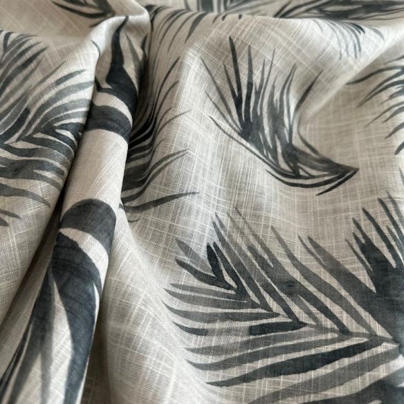 TECIDO CAMBRAIA DE  LINHO MISTO FOLHAGEM II