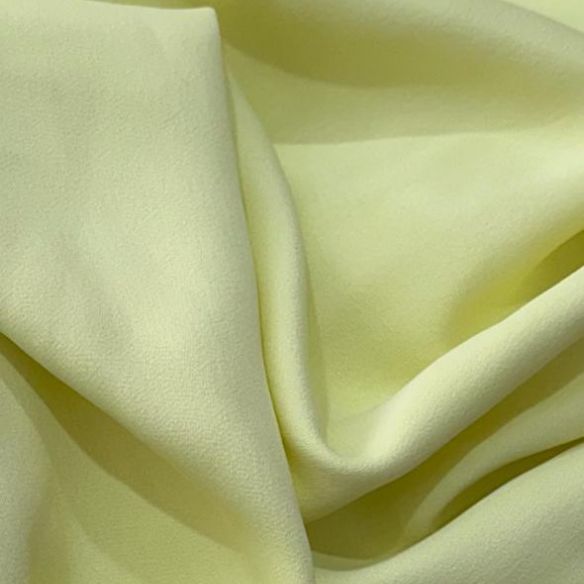 Tecido Crepe Patou Amarelo Lima • Conexão Tecidos