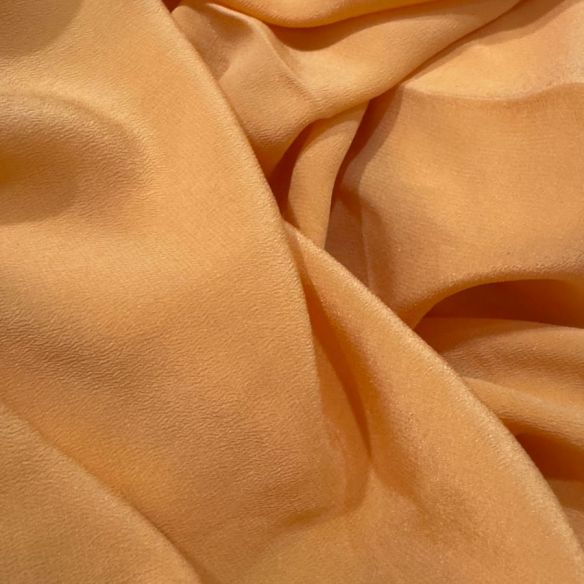 TECIDO CREPE DE CHINE LARANJA • Conexão Tecidos
