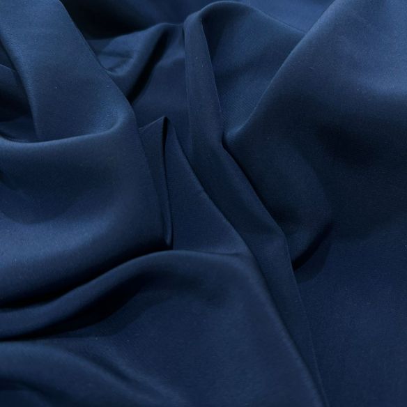 TECIDO CREPE DE CHINE EVENING BLUE. 