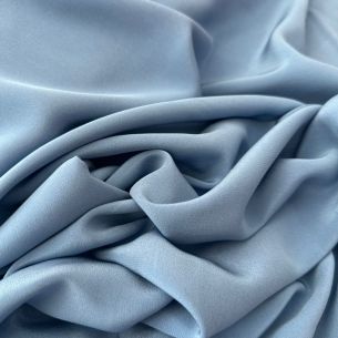 TECIDO CREPE DE CHINE AZUL NIAGRA • Conexão Tecidos