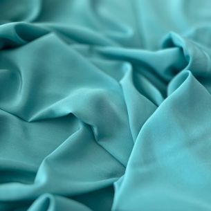 TECIDO CREPE DE CHINE AZUL EGEU • Conexão Tecidos