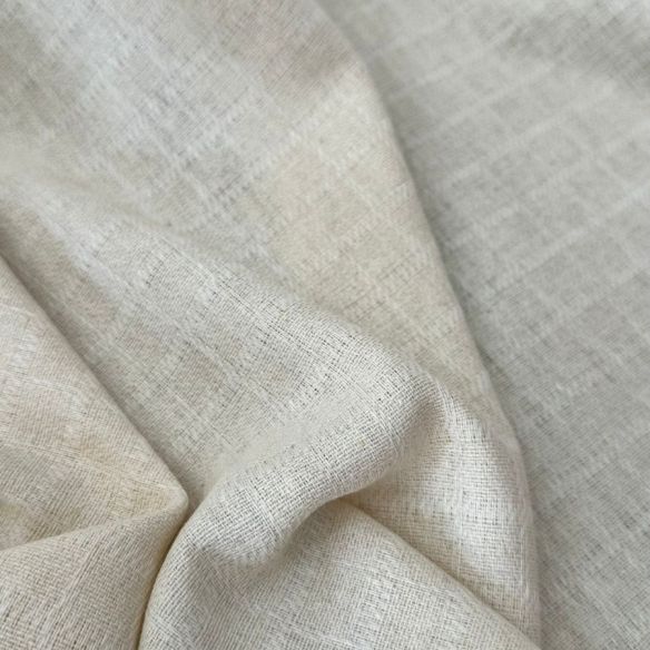 Tecido Linho Misto Natural Maquinetado • Conexão Tecidos
