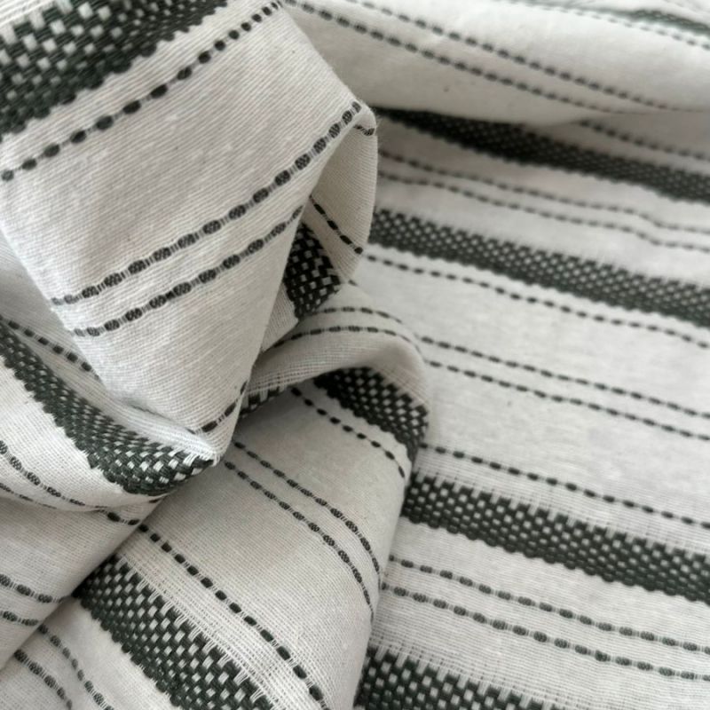 Tecido De Algodão Pespontada Boho Serra Verde • Conexão Tecidos