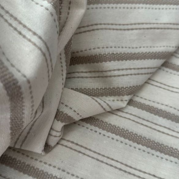 Tecido De Algodão Pespontada Boho Dunas Naturais • Conexão Tecidos