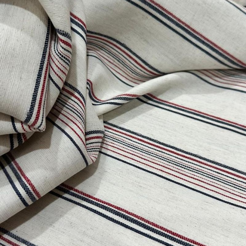 Tecido Linho Misto Natural Maquinetado Ii • Conexão Tecidos