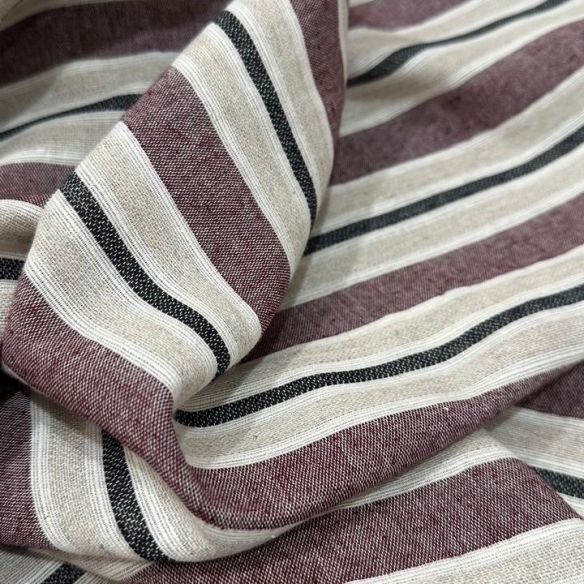 Tecido Linho Misto Natural Maquinetado Iv • Conexão Tecidos