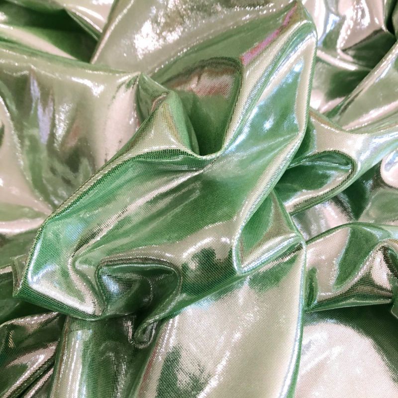 MALHA LAMÊ METALIC VERDE • Conexão Tecidos