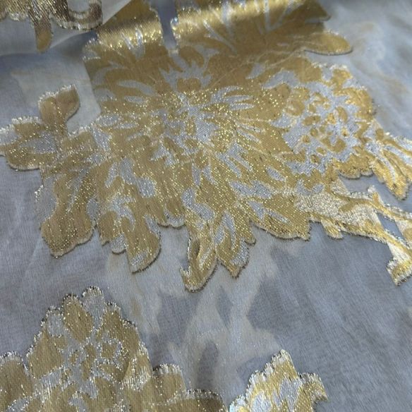 MUSSELINA DE SEDA GOLD COM FOIL • Conexão Tecidos MUSSELINA DE SEDA GOLD COM FOIL • Conexão Tecidos