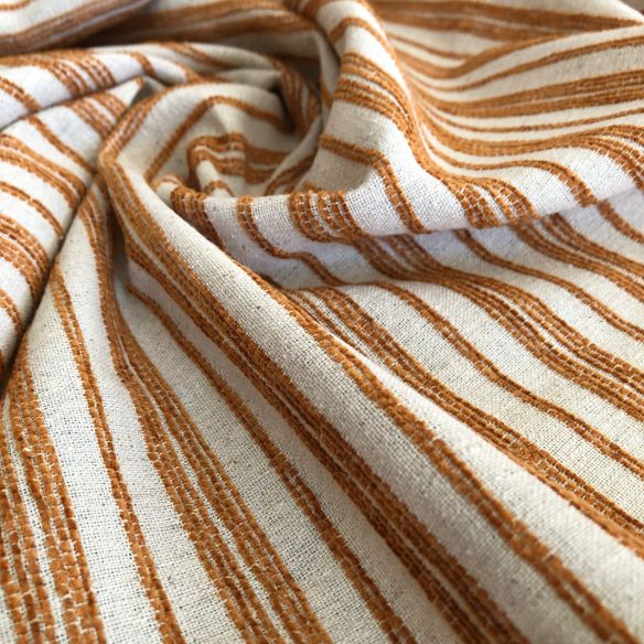 Tecido Linho Misto Natural Maquinetado V • Conexão Tecidos