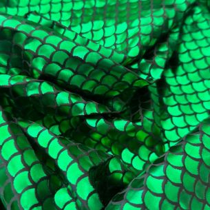 MALHA HOLOGRÁFICA SEREIA VERDE.  2