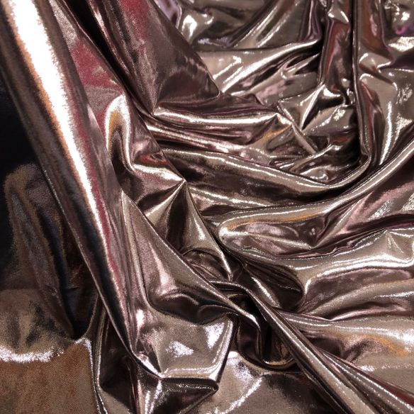 MALHA LAMÊ METALIC ROSÉ GOLD • Conexão Tecidos