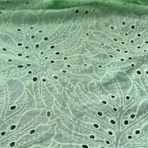 LESE DE ALGODÃO VERDE MENTA ANGLAISE • Conexão Tecidos