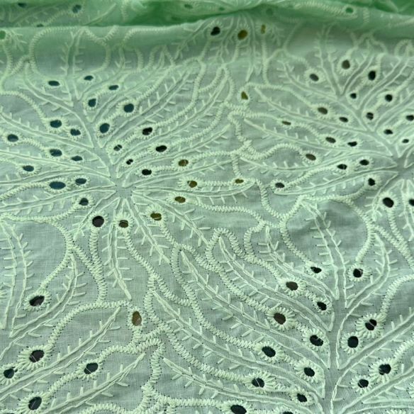 LESE DE ALGODÃO VERDE MENTA ANGLAISE • Conexão Tecidos