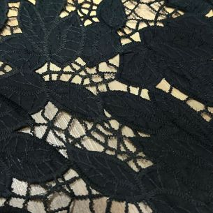 Renda Richelieu Lux Noir • Conexão Tecidos 2