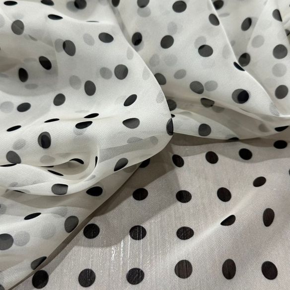 Tecido Musseline Toque De Seda Poá • Conexão Tecidos