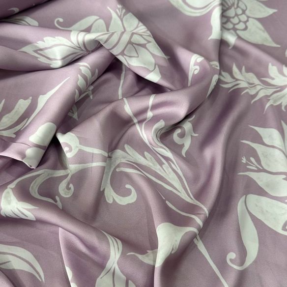 Tecido Cetim Toque De Seda Estampa Exclusiva Bv • Conexão Tecidos