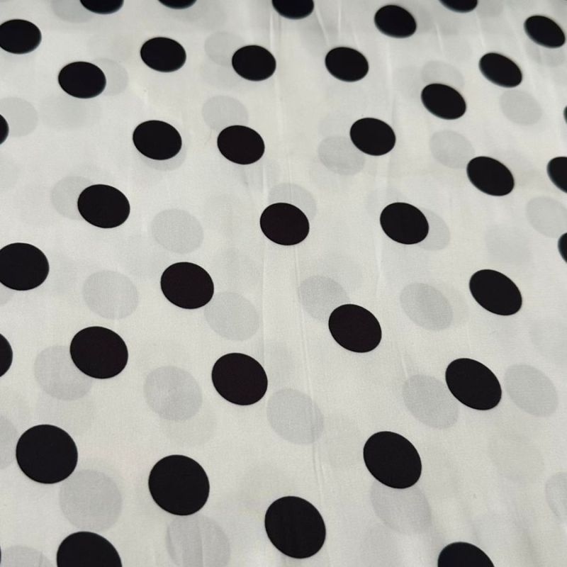 CETIM TOQUE DE SEDA ESTAMPA EXCLUSIVA POÁ FASHION • Conexão Tecidos