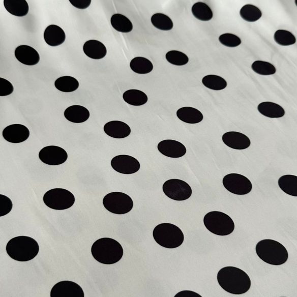 Tecido Cetim Toque De Seda Poá Fashion • Conexão Tecidos