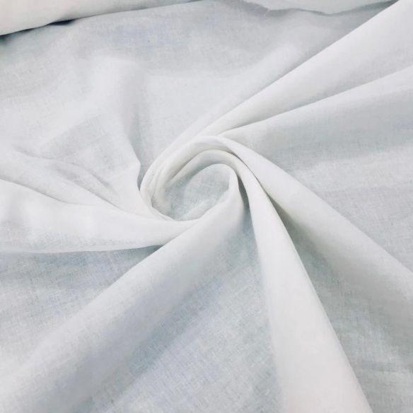 TECIDO CAMBRAIA DE ALGODÃO BRANCA • Conexão Tecidos