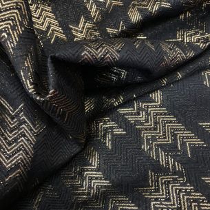 JACQUARD LEVE BLACK & GOLD • Conexão Tecidos 2