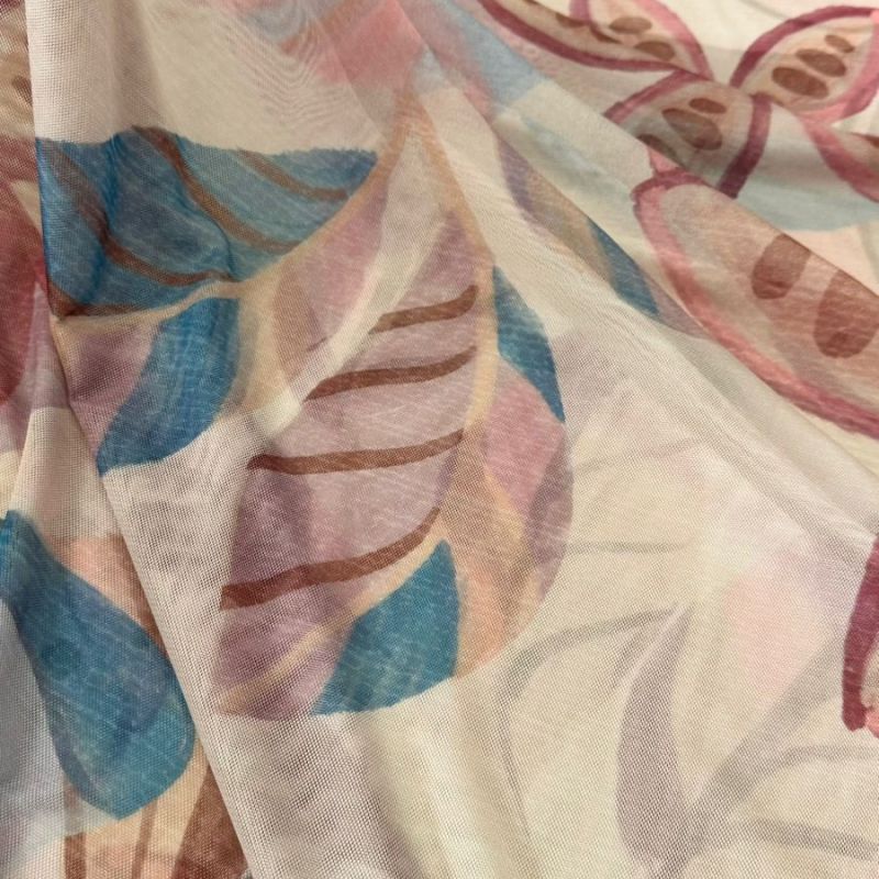 TULE DE MALHA ESTAMPADO • Conexão Tecidos