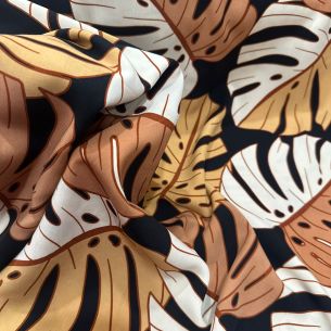 TECIDO VISCOSE ESTAMPADA COSTELA DE ADÃO • Conexão Tecidos 2