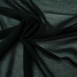 Tecido Musselina De Seda Preta • Conexão Tecidos