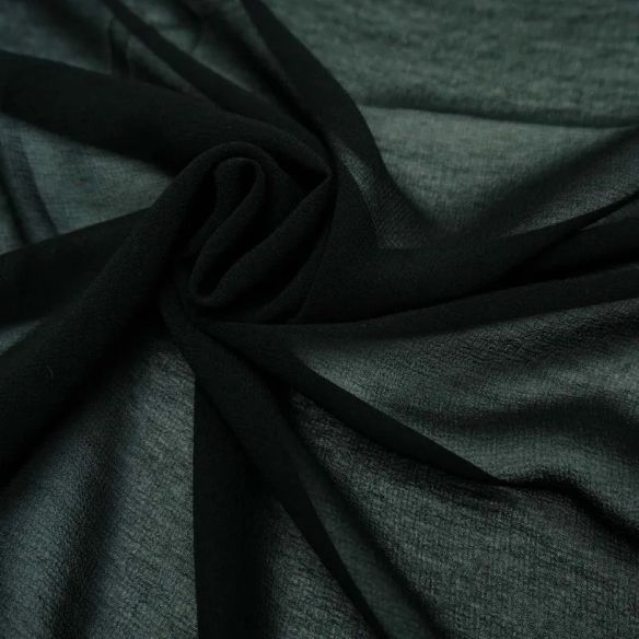 MUSSELINA DE SEDA PRETA. 