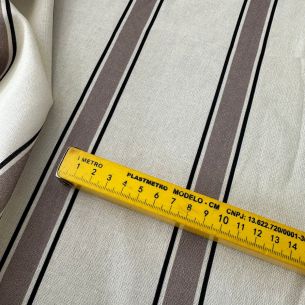 Tecido Linho Misto Listras Elegante • Conexão Tecidos 2