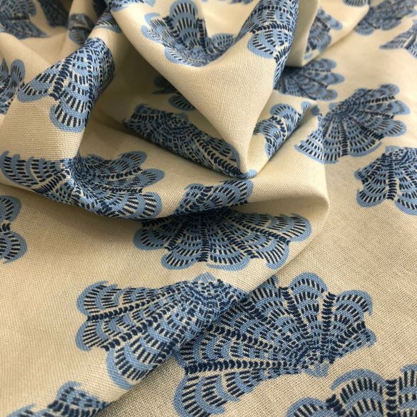 Tecido Linho Misto Estampado Exclusivo • Conexão Tecidos