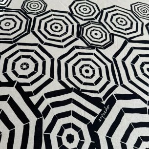 Tecido Linho Misto Estampa Barrada Rio • Conexão Tecidos