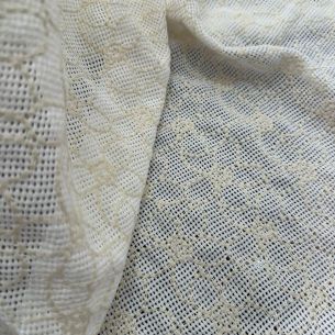 Tecido Tela Bordada Natural Off White • Conexão Tecidos