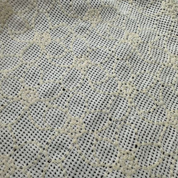 Tecido Tela Bordada Natural Off White • Conexão Tecidos