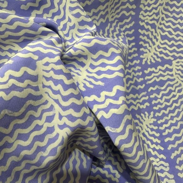 CREPE DE CHINE ESTAMPADO CORAIS • Conexão Tecidos