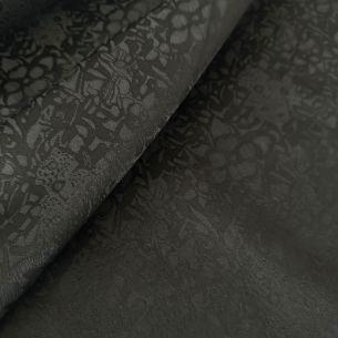 Tecido Jacquard Relevo Preto • Conexão Tecidos