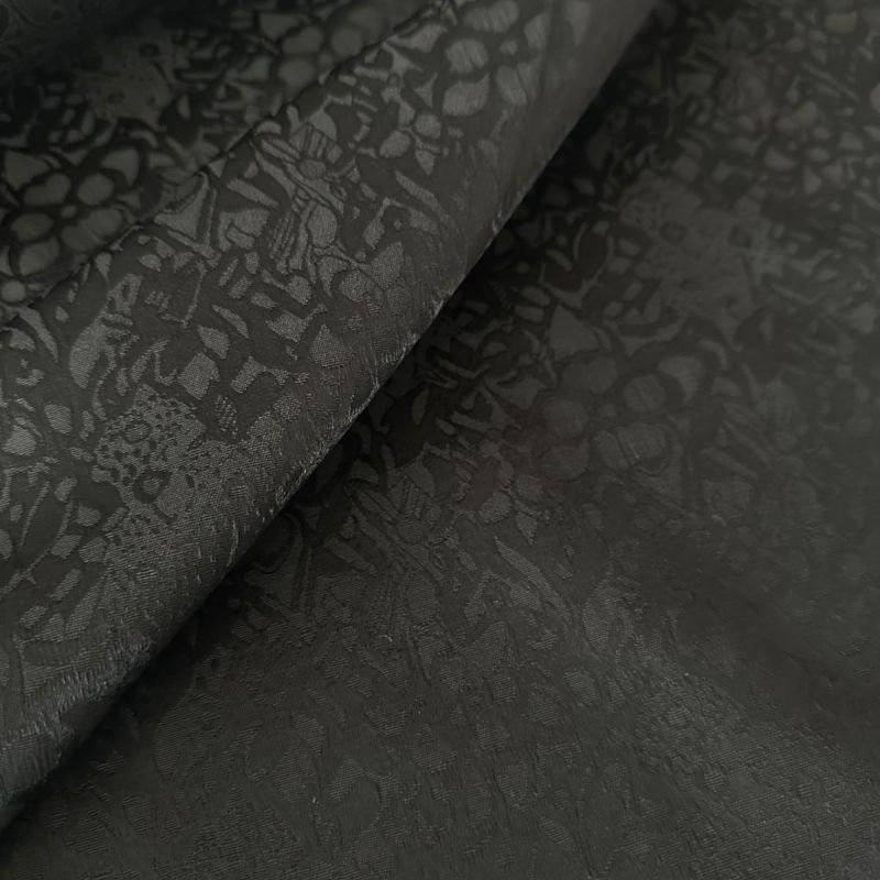 Tecido Jacquard Relevo Preto • Conexão Tecidos
