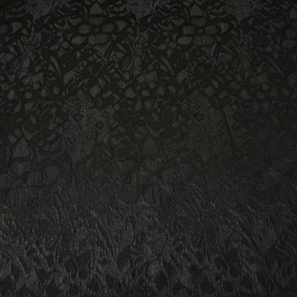 Tecido Jacquard Relevo Preto • Conexão Tecidos