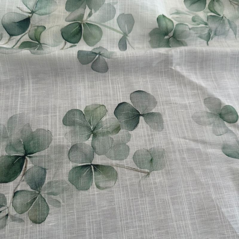 TECIDO CAMBRAIA DE LINHO MISTO FOLHAGEM IV • Conexão Tecidos