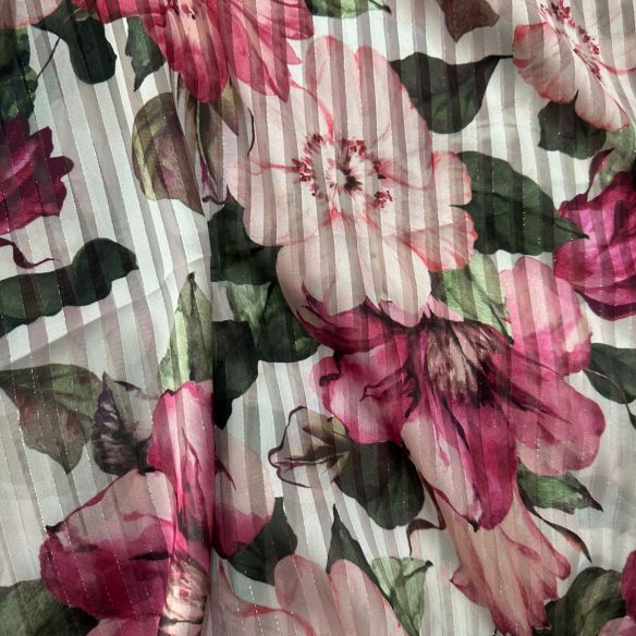 Tecido Musseline Devorê Florence Imperial • Conexão Tecidos