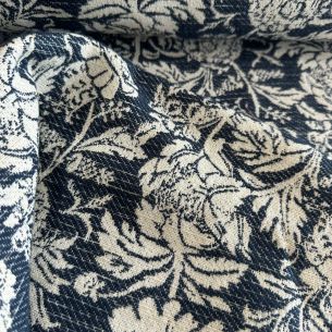 Tecido Jacquard Brocado Exclusivo Blue Venetto • Conexão Tecidos